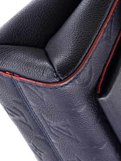 Pre-owned Louis Vuitton Vavin Handbag Monogram Empreinte Leather Pm Crossbody Bag In Blue