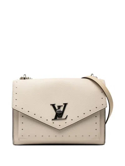 Pre-owned Louis Vuitton 2018 Mylockme Bb Crossbody Bag In White