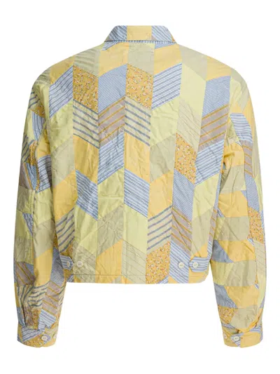 Kapital Patchwork Zip-fastening Jacket In Multi