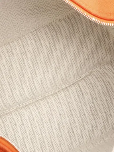 Pre-owned Hermes 2010-2025 Canvas Bride A Brac Pm Handbag In Orange