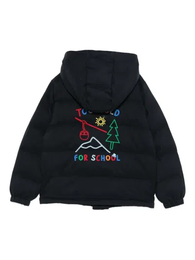 Mc2 Saint Barth Baxter P Jr Flannel Puffer Jacket In Black