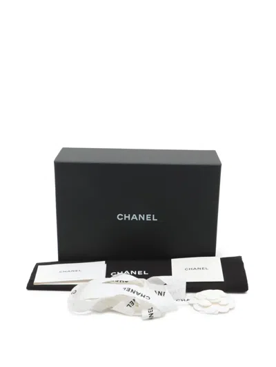 Pre-owned Chanel 2021-2025 Mini Cc Quilted Caviar Backpack In Black