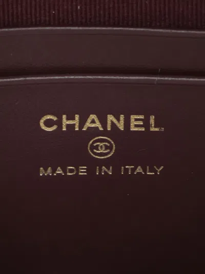 Pre-owned Chanel 2021-2025 Mini Cc Quilted Caviar Backpack In Black