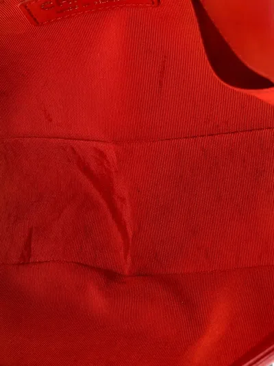 Pre-owned Chanel Boy Flap Bag Quilted Lambskin Old Medium Shoulder Bag In Red