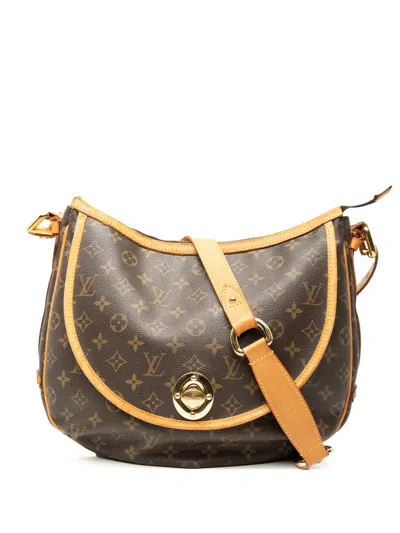 Pre-owned Louis Vuitton 2006 Monogram Tulum Gm Crossbody Bag In Brown