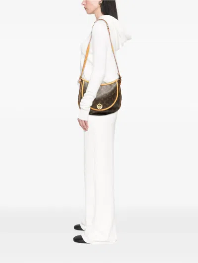 Pre-owned Louis Vuitton 2006 Monogram Tulum Gm Crossbody Bag In Brown