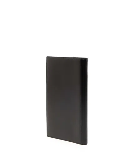 Pre-owned Hermes 1995 Box Calf Agenda Cover In Black