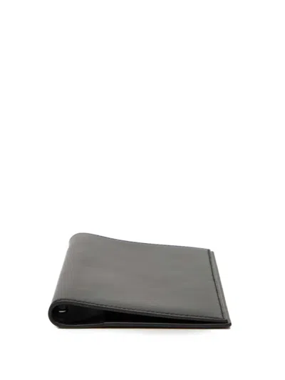 Pre-owned Hermes 1995 Box Calf Agenda Cover In Black