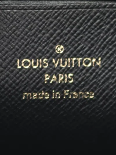 Pre-owned Louis Vuitton 2021-2025 Monogram Giant Reverse Double Zip Pochette Crossbody Bag In Brown