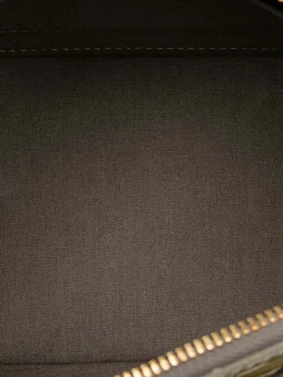 Pre-owned Louis Vuitton 2010 Monogram Vernis Alma Bb Satchel In Green