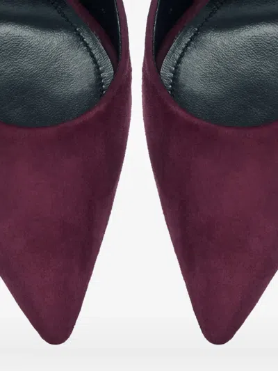 Smiling Shoes 80mm Nala Suede Pumps In Purple