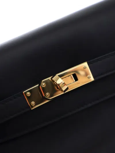 Pre-owned Hermes 2024 Swift Kelly Moove Crossbody Bag In Black