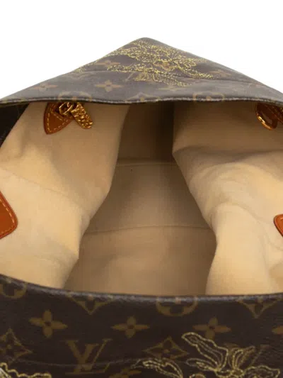 Pre-owned Louis Vuitton 2007 Limited Edition Monogram Dentelle Fersen Shoulder Bag In Brown