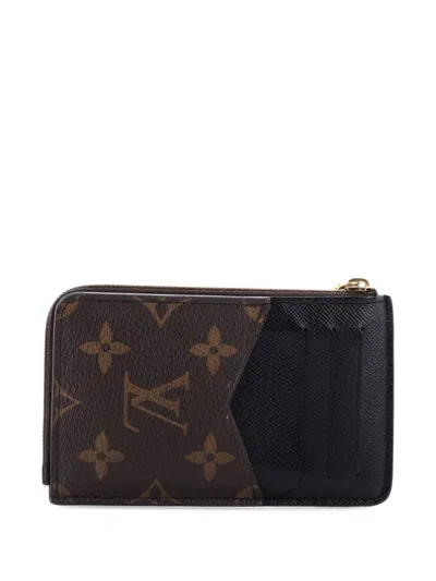 Pre-owned Louis Vuitton Recto Verso Monogram Canvas Card Holder In Brown
