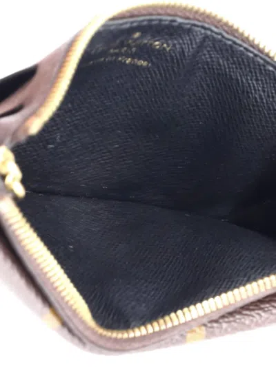 Pre-owned Louis Vuitton Recto Verso Monogram Canvas Card Holder In Brown