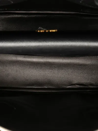 Pre-owned Prada 2010-2025 Medium Saffiano Trimmed Canapa Double Satchel In Brown