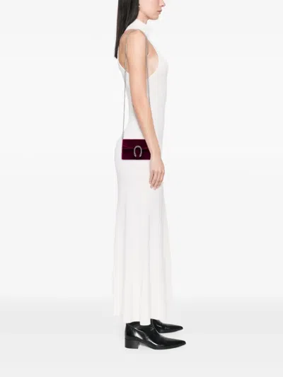 Pre-owned Gucci 2016-2025 Mini Velvet Dionysus Crossbody Bag In Purple