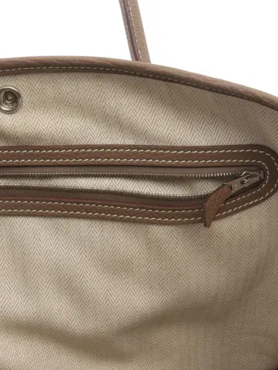 Pre-owned Hermes 2020 Negonda Garden Party 36 Tote Bag In Brown