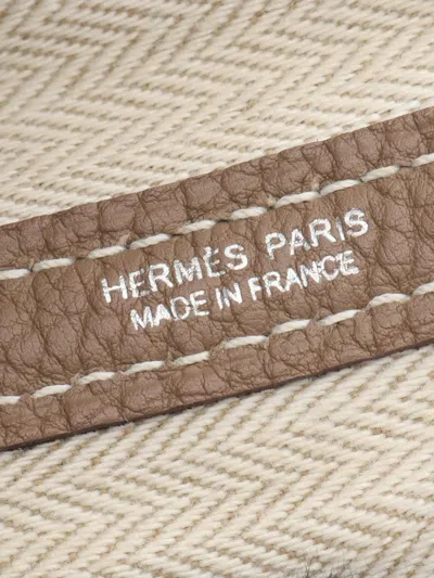 Pre-owned Hermes 2020 Negonda Garden Party 36 Tote Bag In Brown