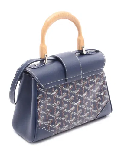 Pre-owned Goyard 2018 Mini Ine Saigon Souple Handbag In Blue