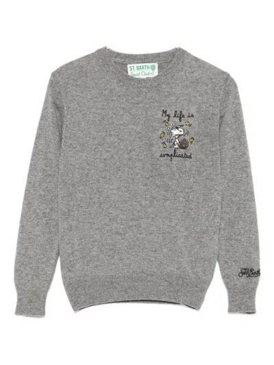 Mc2 Saint Barth X Peanuts™ Douglas Sweater In Gray