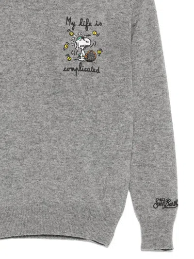 Mc2 Saint Barth X Peanuts™ Douglas Sweater In Gray