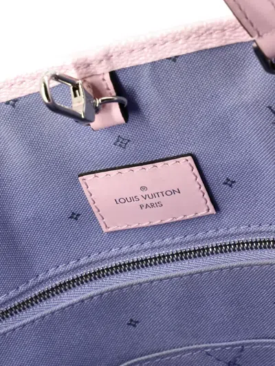 Pre-owned Louis Vuitton Onthego Limited Edition Escale Monogram Giant Gm Tote Bag In Pink