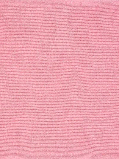 Eric Bompard Ribbed-knit Cashmere Scarf In Pink