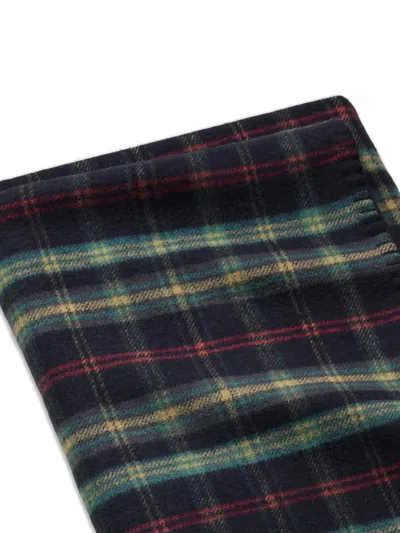 Ralph Lauren Georgia Plaid Throw (183cm X 139.5cm) In Blue