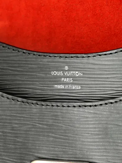 Pre-owned Louis Vuitton Neo Monceau Handbag Epi Leather Satchel In Black