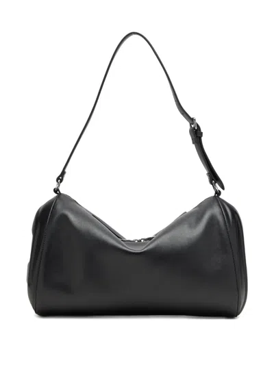 Diesel Load-d-shoulder Bag With Hard-shell Logo Sides In Black