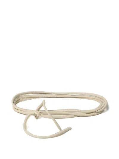 Furling By Giani Knotted Leather Belt In Neutral