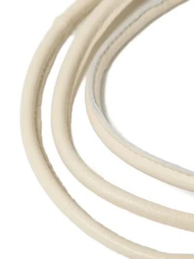 Furling By Giani Knotted Leather Belt In Neutral