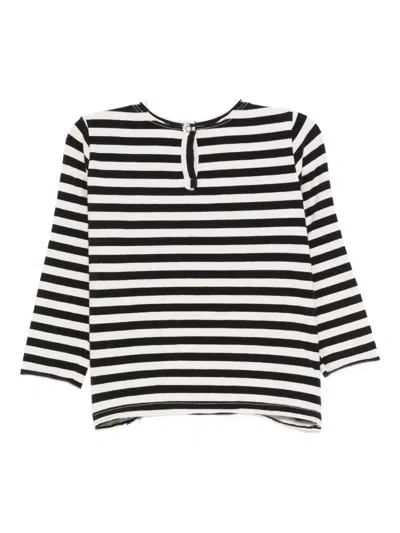 Zhoe & Tobiah Striped-pattern Chest-pocket Top In Black