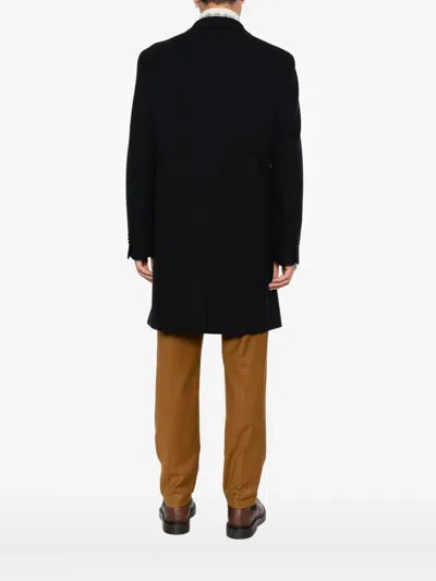 Tagliatore Single-breasted Coat In Black