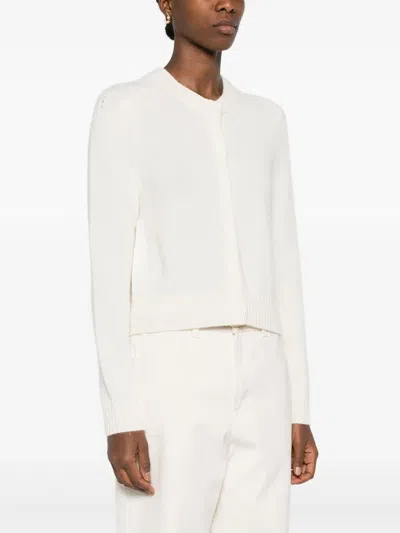 Kujten Cashmere Cardigan In White