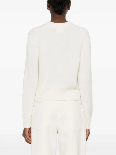 Kujten Cashmere Cardigan In White