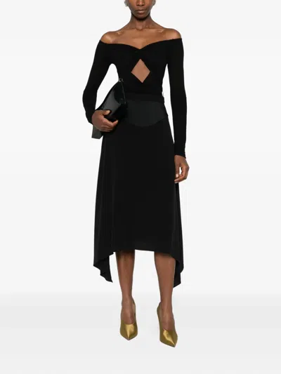 Stella Mccartney Zip-fastening Midi Skirt In Black