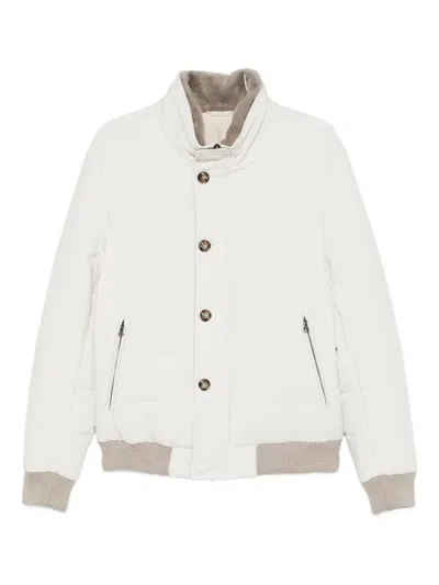 Barba Napoli Buttoned Jacket In White