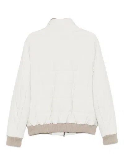 Barba Napoli Buttoned Jacket In White