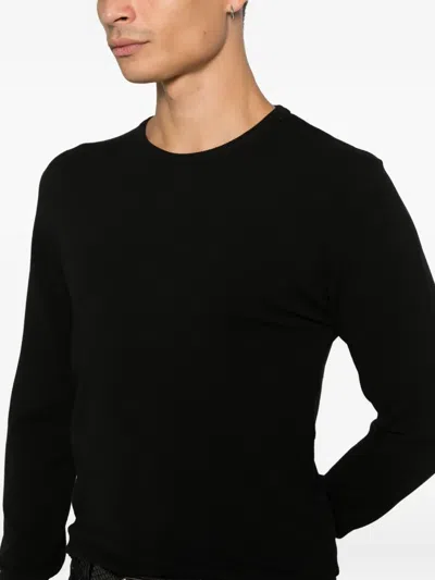 Imperial Crew Neck Jumper In Black