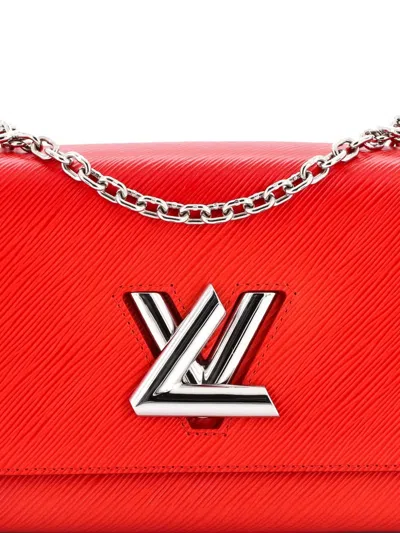 Pre-owned Louis Vuitton Twist Handbag Epi Leather Mm Crossbody Bag In Red