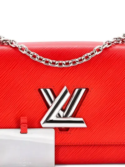 Pre-owned Louis Vuitton Twist Handbag Epi Leather Mm Crossbody Bag In Red