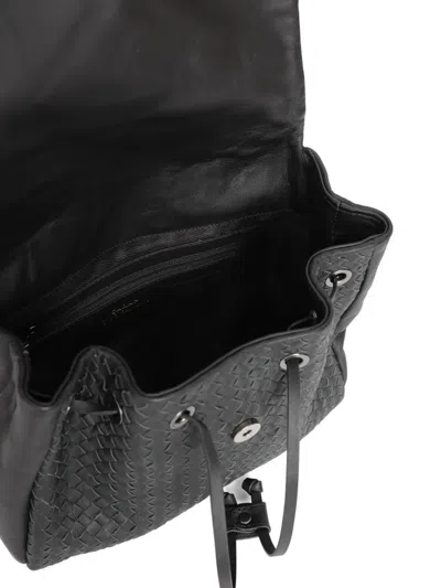 Sarah Chofakian Expresso Woven Backpack In Black