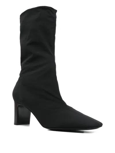 The Row 65mm Felice Stretch Ankle Boots In Black