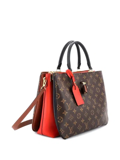 Pre-owned Louis Vuitton Millefeuille Handbag Monogram Canvas And Leather Tote Bag In Brown