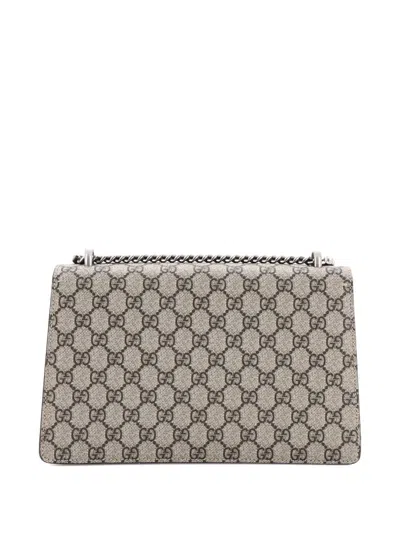 Pre-owned Gucci Dionysus Bag Gg Coated Canvas Small Shoulder Bag In Neutral