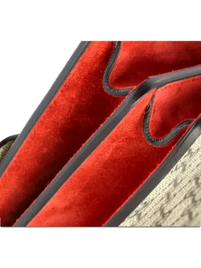 Pre-owned Gucci Dionysus Bag Gg Coated Canvas Small Shoulder Bag In Neutral