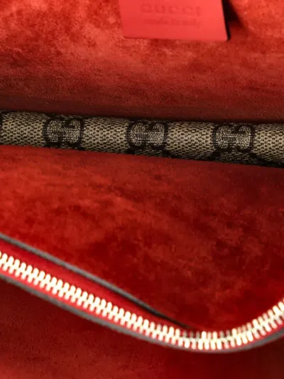 Pre-owned Gucci Dionysus Bag Gg Coated Canvas Small Shoulder Bag In Neutral