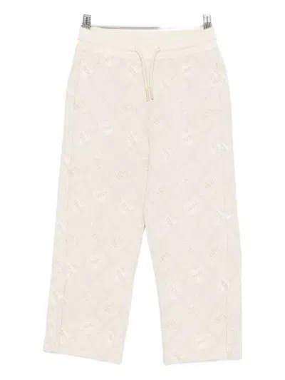 Bonpoint Jawen Drawstring Patterned Track Pants In White
